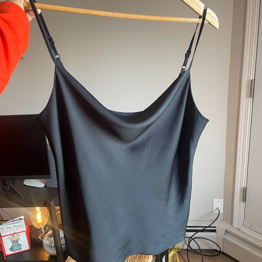 Oak + Fort Satin Cowlneck Cami